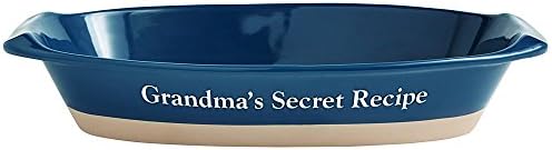 Personal Creations - Personalized Gifts Ceramic Casserole Baking Dish-Blue