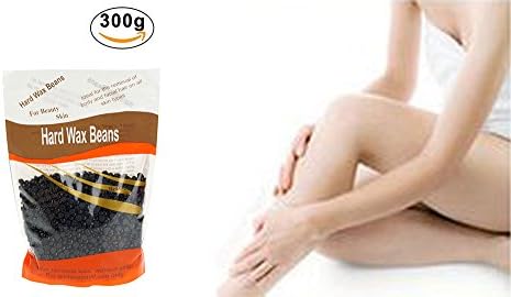 Hard Wax Beans, Natural Solid 300g Hot Film Stripless full-body Facial Arm Legs Sensitive Areas Depilatory Hair Wax Removal Wax Beans for Man and Woman (Wax-Blackcurrant)