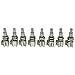 KAISH Guitar Bass Mini Dual Pots Stacked Concentric Potentiometer Pot with Center Detent Korea Made B50K