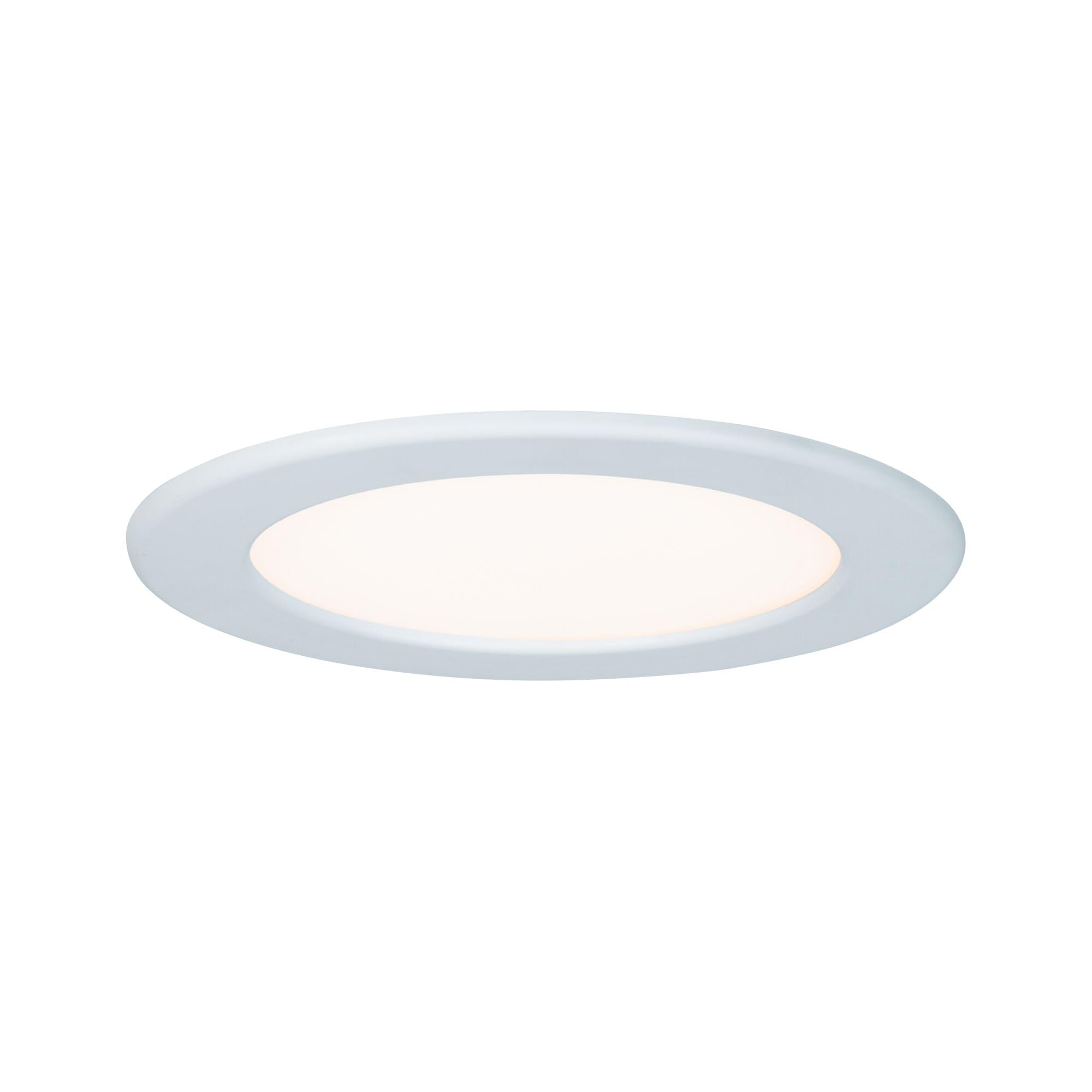 Paulmann 92062 LED recessed Panel Round incl. 1x12-watt IP44 Panel White Ceiling luminaire Plastic Living Room lamp 2700 K