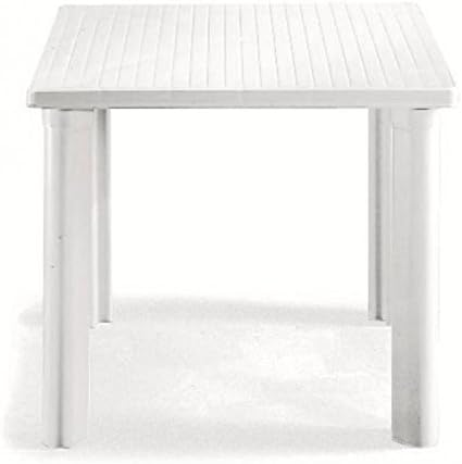 Ideapiu Tisch Quadratisch Fur Aussen Tischplatte Harz 80 X 80 Tisch Fur Garten Zerlegbar Tischplatte Garten Weiss Amazon De Kuche Haushalt