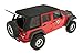Bestop 54853-17 Trektop Pro Hybrid Soft Top w/ Tinted Sliding Side Panels for 2007-2018 Wrangler 4-Door