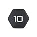 CAP Barbell Black Neoprene Coated Dumbbell, 10 lb Single