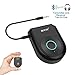 Bluetooth Transmitter,Qcute Bluetooth 4.1 Transmitter Receiver 2-in-1 Wireless Portable Bluetooth Adapter Home/Car Stereo System, 3.5mm Audio Devices, 2 Devices Simultaneously (Black)