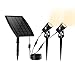 KEYNICE Solar Spotlights Waterproof IP65 Solar Powered Spotlight for Outdoor/Garden/Courtyard/Lawn(Warm White)