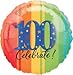 18 in. - 100th Year To Celebrate Metallic Balloon - Each