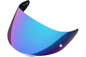 BSTOP K1 Face Shield Uv-Protected for AGV K1, K1S, K3SV, K5, K5S Helmet Shield Visor Windshield (Rainbow-Day use only)