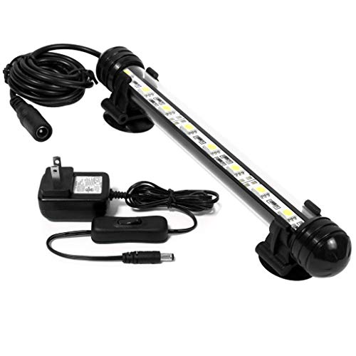 MingDak LED Aquarium Light - Fish Tank Light,Waterproof Submersible Crystal Glass Light for Fish,5050 SMD Optibright led Lights Lighting Color White - 9 LEDs 7.5 Inches... - Thumbnail 7