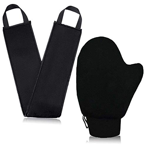 2 in 1 Self Tanning Mitt KIt-Self Tanning Glove-with Anti-Slip Elastic Wrist and Thumb,Tanning Back Applicator - Back Applicator Mitt Pad for Self Tanner,Ultra Soft and Streak Free(2 PACK) - Thumbnail 7