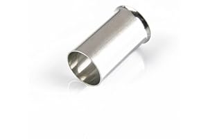 Teansic 50 Pcs AWG 1/0 Wire Ferrules Kit Tinned Copper Crimp Connector Non Insulated Electrical Cable Pin Cord End Terminal Assortment Kit for Electric Connectors (EN50-20