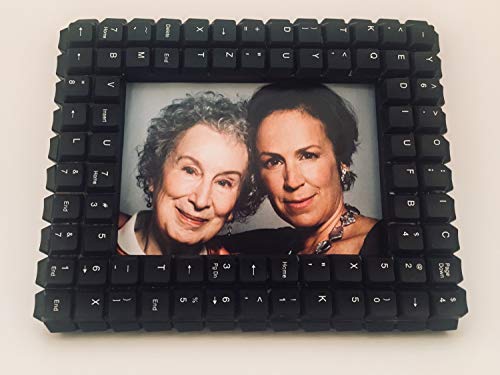 Hand crafted Picture Frame/Photo Stand Made with recycled wood & computer keyboard keys