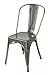 Tribeca Modern Lemoderno Galvanized Steel Side Chair (4, Gun Metal)