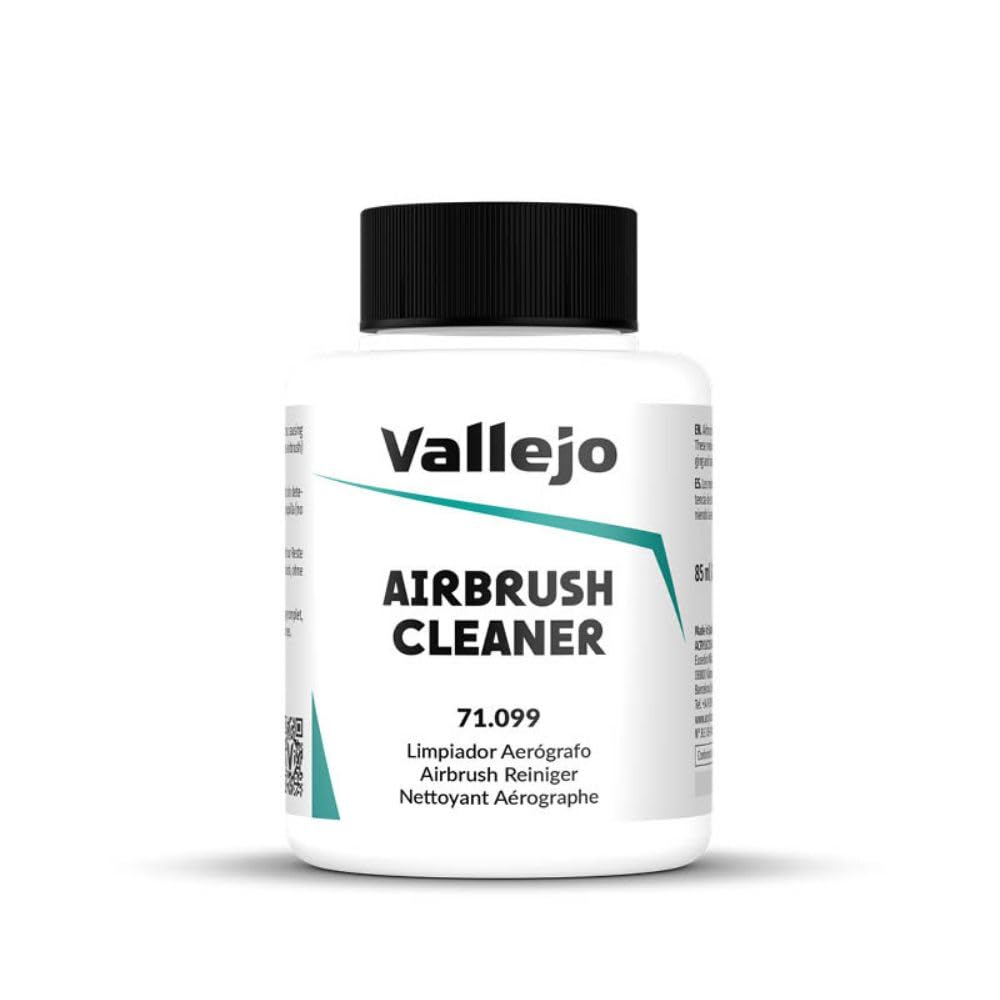 Vallejo Airbrush Cleaner, 85 ml, Non-Toxic Formula for Easy Cleaning, Suitable for All Airbrush Types, Fast-Drying and Effective