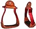 PRORIDER Horse Saddle Barrel Racing Aluminium Western Stirrups Tack Rodeo RED 5181RDthumb 2