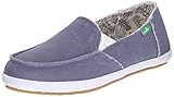 Sanuk Women's Overboard Flat, Slate Blue, 10 M US