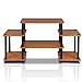 Furinno No Tools Tube Entertainment Center, Light Cherry/Black, Square Corner