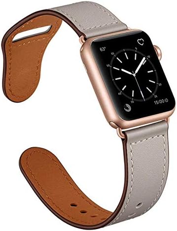 アップルウォッチ バンド スマートレザーバンド 本革 ベルト apple watch series 6 SE 5 4 3 2 1 スポーツ おしゃれ レディース アクセサリー 38mm 40mm 42mm 44mm band 女性 大人 プレゼント (38mm/40mm, トワイライトストーン)