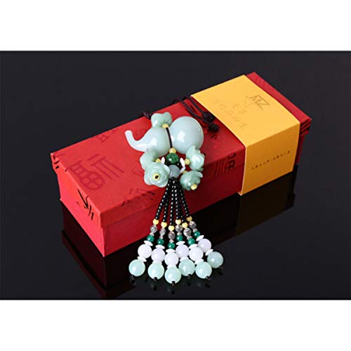 Tongboshi Car Pendants, Home Decoration Pendants, high-end car interiors, car Perfume Decorations, Men and Women Creative Gourd Pendants, Safe and Hoist (Color : White)
