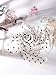 Satinior Chiffon Scarf Square Handkerchief Satin Ribbon Scarf Neck Scarf for Women Girls Ladies Favor (23.6 x 23.6 inches, White with Black Spots)