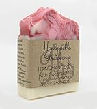 Honeysuckle Strawberry Coconut Milk Handmade Soap Bar with Shea Butter | All Over Body Soap | For All Skin Types | Pthalate and Preservative Free | Cruelty Free | Vegan Friendly | 3.5oz Bar