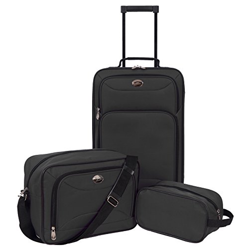 luggage set with toiletry bag