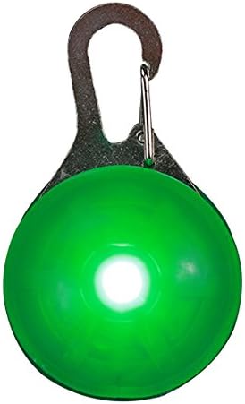 LKYLRT01 Dog Collar Clip-on Safety Pet Pendant Night Bright LED Light Clip Pet Tags Flash Colorful Collars for Walking the Dogs,Green