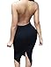 ALLEGRACE Women Sexy Luxury Lace Halter Neck Banquet Cocktail Prom Party Dresses Black S
