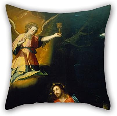Elegancebeauty 16 X 16 Inches / 40 By 40 Cm Oil Painting Baltasar De Echave Orio - The Prayer In The Garden Throw Pillow Case Both Sides Is Fit For Dance Room Outdoor Him Pub Teens Girls Kitchen