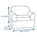 Maytex Pixel Ultra Soft Stretch 2 Piece Arm Furniture Cover, Charcoal Grey Chair Slipcover, Model:4300513
