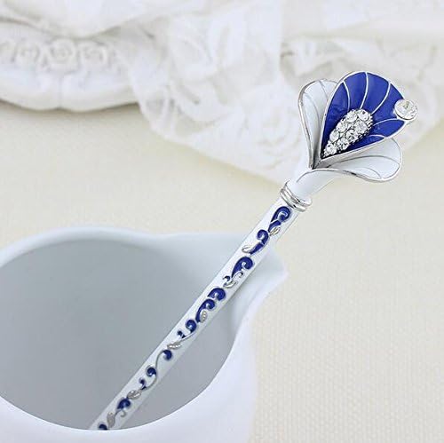Anndeeson Chinese Oil Painting Crystal Drop Ancient Chopsticks Hair Stick Retro Hairpin