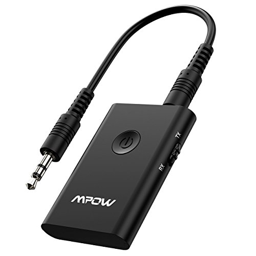 Mpow Bluetooth 4.2 Transmitter and Receiver, 2-in-1 Wireless Bluetooth Adapter with aptX for CD-Like Voice Enjoyment, Bluetooth Transmitter for TV, Bluetooth Audio Adapter for Car/Home Stereo System Mpow Bluetooth 4.2 Transmitter and Receiver, 2-in-1 Wireless Bluetooth Adapter with aptX for CD-Like Voice Enjoyment, Bluetooth Transmitter for TV, Bluetooth Audio Adapter for Car/Home Stereo System