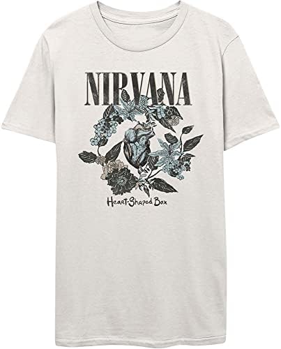Nirvana T Shirt Heart Shaped Box Band Logo Official Unisex White