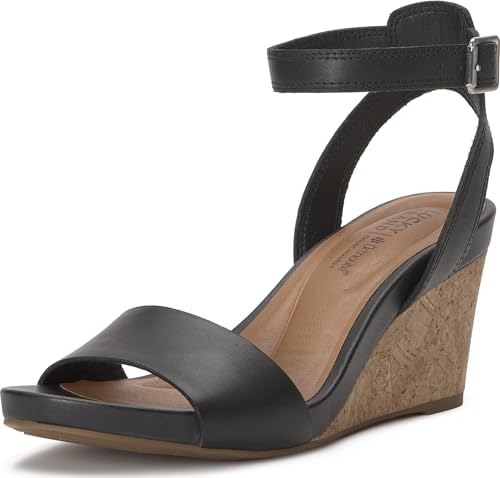 Amazon.com | Lucky Brand Women's Herrika Cross Band High Heel