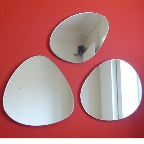 Super Cool Creations 45cm x 3 Group of Pebbles Mirrors (wall space 90cm x 90cm)