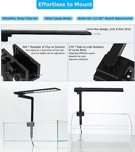 Zingbabu LED Fish Tank Lights, 12-20\