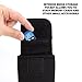USA GEAR Safety Glasses Case for Protective Eyeglasses with Reinforced Belt Loop and Carabiner - Compatible with Protective Glasses, Shooting Glasses, and Safety Glasses - Black