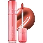 rom&nd THE JUICY LASTING TINT 09 Mulled Peach | High-Shine Plumping Lip Gloss | K-Beauty Lip Stain with Fruit Oils & Hyaluronic Acid | Long-Lasting Vibrant Coral