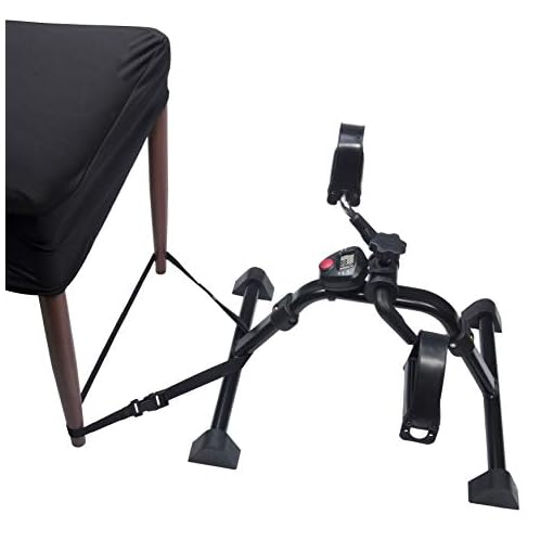 Vaunn Medical Under Desk Bike Pedal Exerciser with Electronic Display for Legs and Arms Workout (Fully Assembled Folding… - Image 6