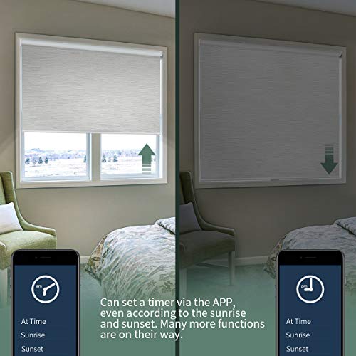 Yoolax Motorized Blind Shade for Window with Remote Control Smart Blind
