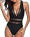 Tempt Me Women One Piece Plunge Monokini Sexy Hollow Out Swimsuits Bathing Suit