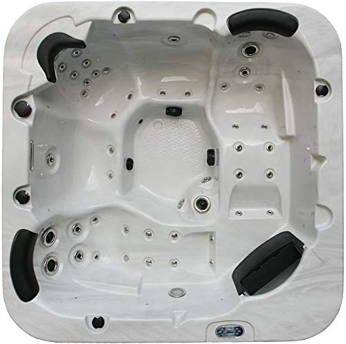 DEKO VERTRIEB BAYERN XXL Luxus SPA LED Whirlpool Set 215x215 Farblicht Outdoor Indoor Pool 5 Personen inkl. Spedition – Bild 3