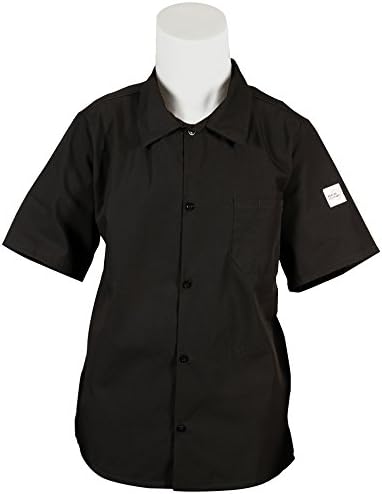 Mercer CulinaryMercer Culinary M60200BK1X Millennia Unisex Cook Shirt with Wicking Mesh Back, X-Large, Black