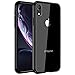 Mkeke Compatible with iPhone XR Case,Clear Anti-Scratch Shock Absorption Cover Case for iPhone XR (Black)