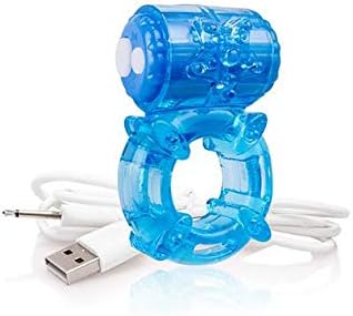 Screaming O Charged The Big O Rechargeable Vibrating Cock Ring, Blue, 84 g