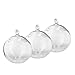 SWISSELITE Glass Hanging Planters Hanging Glass Terrariums, Plant Terrariums Set (3 Pack Ball)