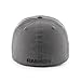 OTS NFL Oakland Raiders Men's Comer Center Stretch Fit Hat, Charcoal, Large/X-Large