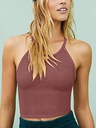 LASLULU Spaghetti Strap Sports Bras for Women High