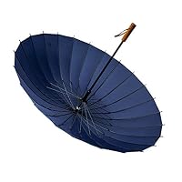 LONLLYS Umbrella Rain Umbrellas 24 Ribs Long Wooden Handle Men Umbrella Windproof Outdoor Big Parasol for Male