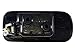 PT Auto Warehouse HO-2572MAFRK - Inside Interior Inner Door Handle, Black Housing with Chrome Lever - 4-Door Sedan, without Power Lock Hole, Passenger Side Front