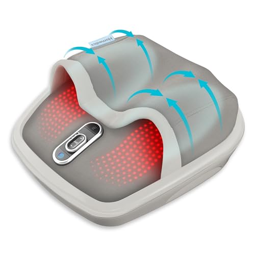 HoMedics Shiatsu Air Max Foot Massager, Air Compression Massage, Deep-Kneading…